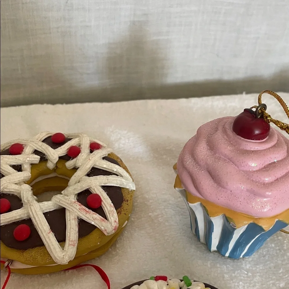 Colorful Donut and Cupcake Ornaments